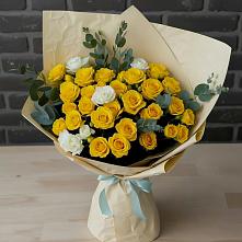 Букет цветов из:  Розы в Посёлок санатория «Подмосковье»