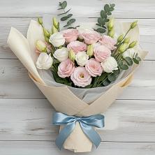 Букет цветов из:  Лизиантусы в Посёлок санатория «Подмосковье»