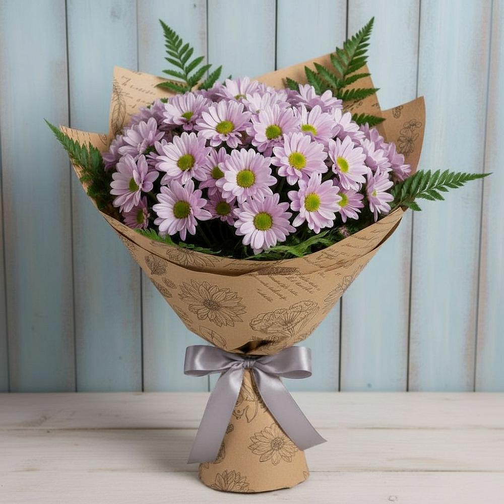 Букет цветов из: Хризантемы в Посёлок санатория «Подмосковье»
