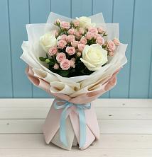 Букет цветов из:  Розы в Посёлок санатория «Подмосковье»