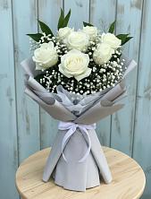 Букет цветов из:  Розы в Посёлок санатория «Подмосковье»