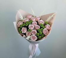 Букет цветов из:  Розы и Хризантемы в Посёлок санатория «Подмосковье»