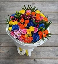 Букет цветов из:  Розы и Хризантемы в Посёлок санатория «Подмосковье»