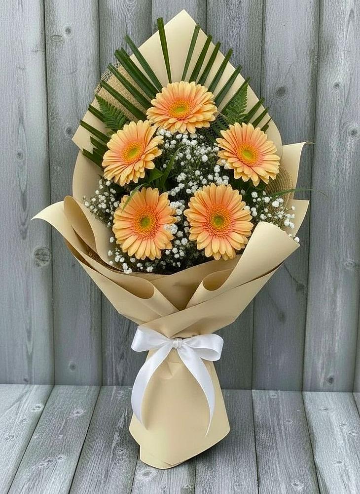 Букет цветов из: Герберы в Посёлок санатория «Подмосковье»