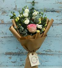 Букет цветов из:  Розы и Лизиантусы в Посёлок санатория «Подмосковье»